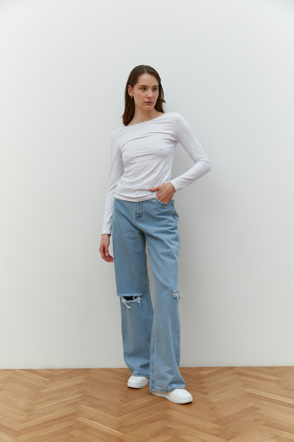 Лонгслив 6435 Белый