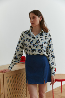 Блуза 6591 Слоновая кость