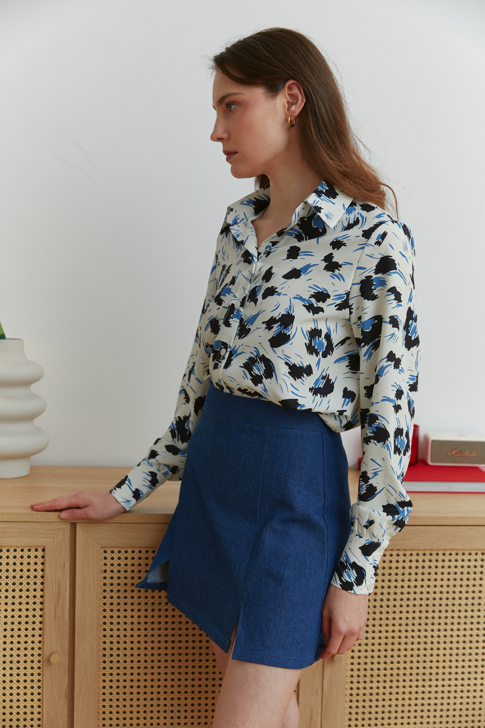 Блуза 6591 Слоновая кость