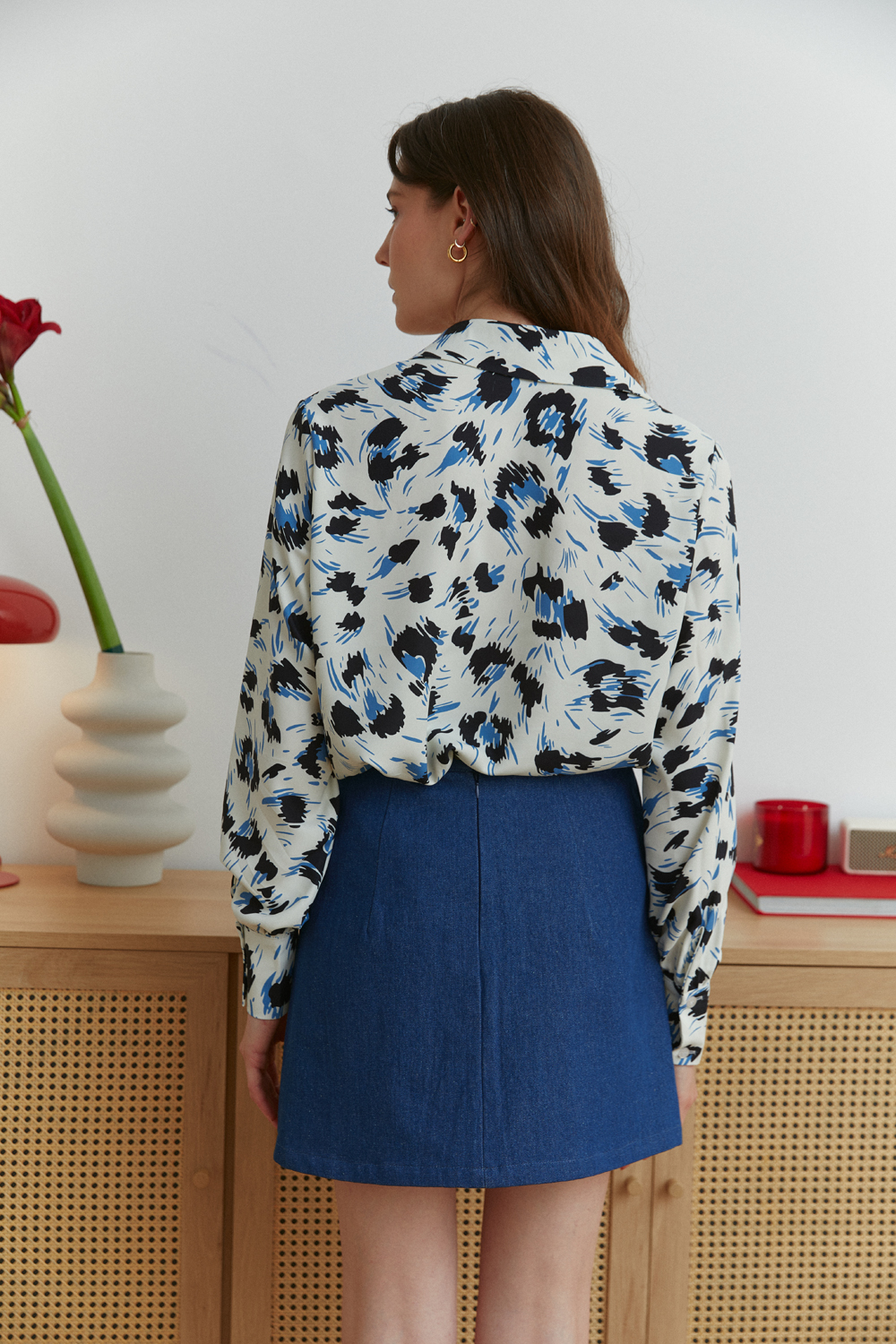 Блуза 6591 Слоновая кость