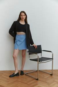 Юбка 6613 Голубой