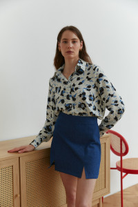 Юбка 6613 Синий