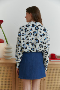 Юбка 6613 Синий