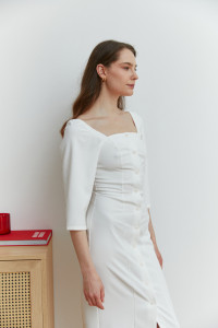 Платье 6627 Молочный