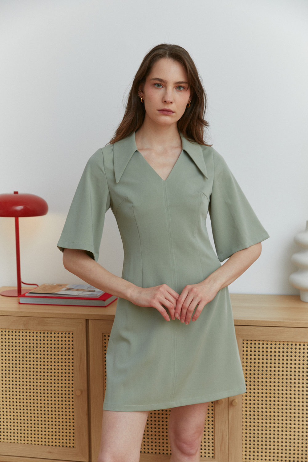 Платье 6637 Оливковый