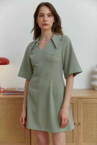 Платье 6637 Оливковый