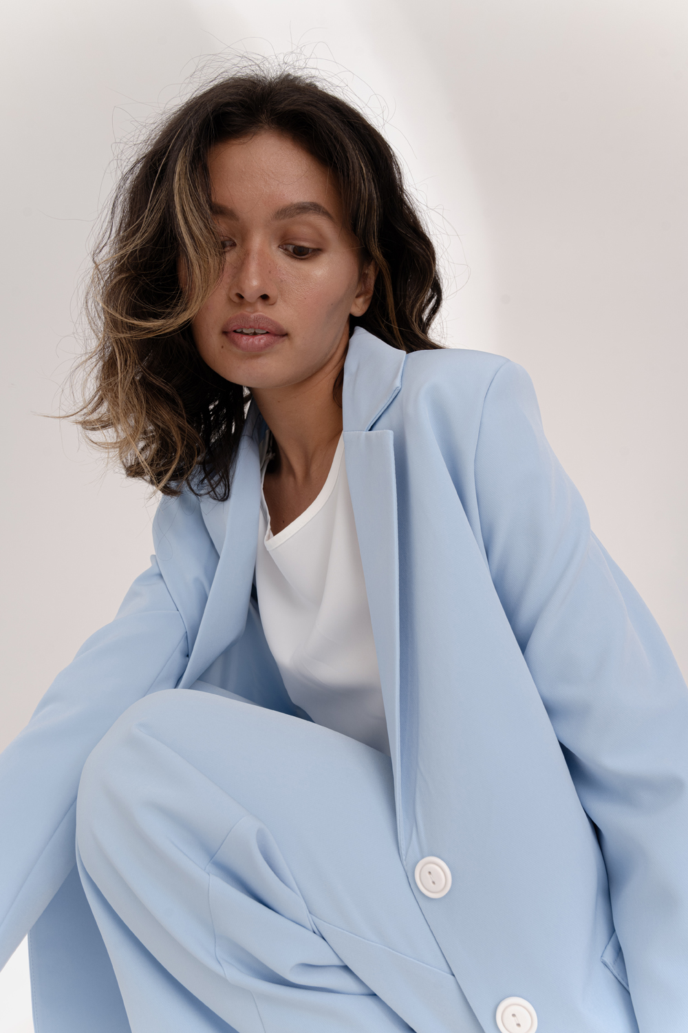 Пиджак 6563 Голубой