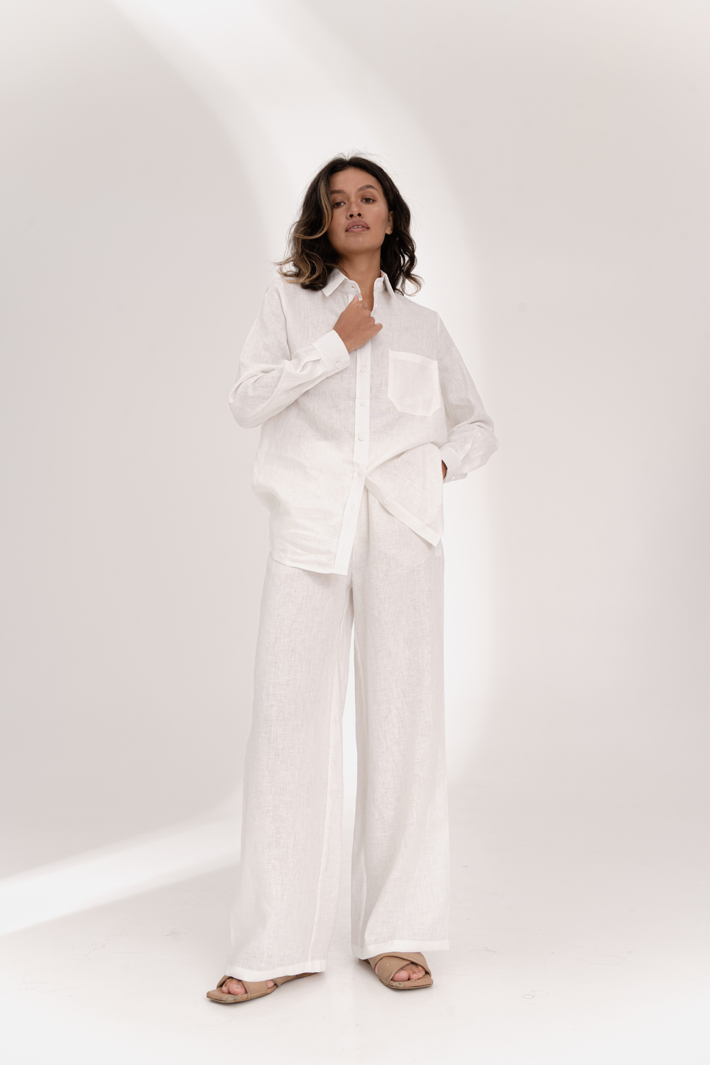 Рубашка 6622 Молочный