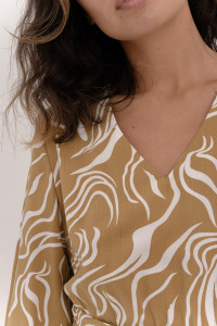 Платье 6640 Горчица