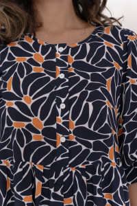 Платье 6649 Темно-синий