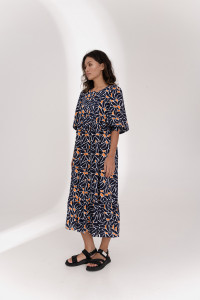 Платье 6649 Темно-синий