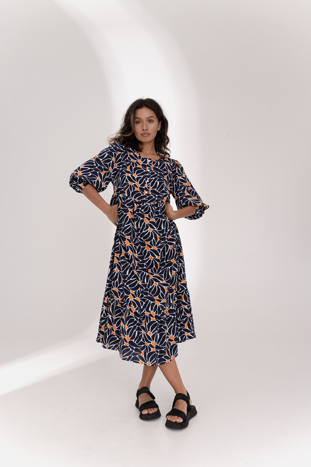 Платье 6649 Темно-синий