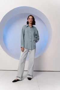 Рубашка 6612 Голубой