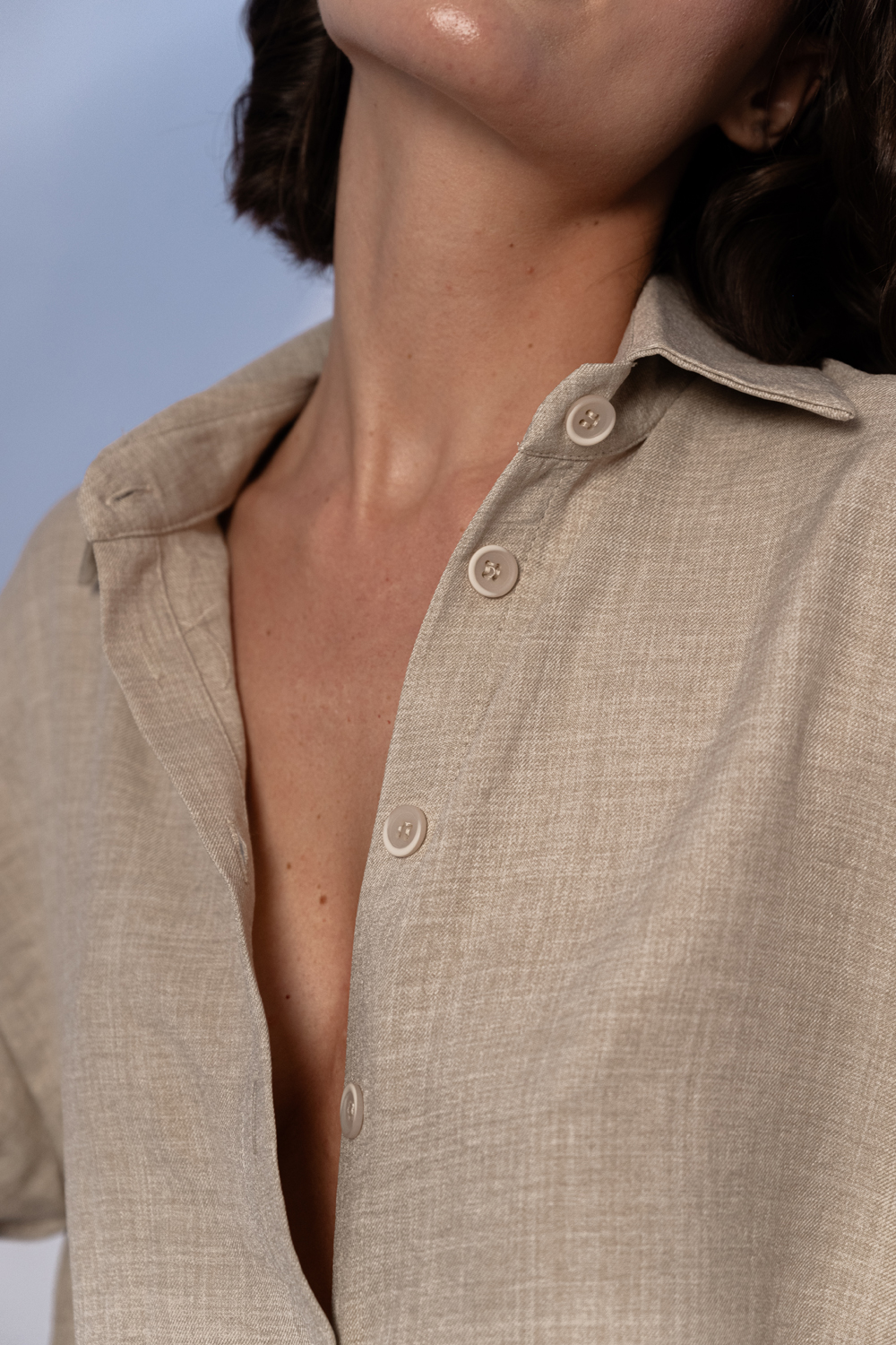 Рубашка 6612 Бежевый