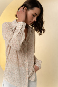 Рубашка 6619 Кремовый