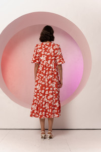 Платье 6649 Лососевый