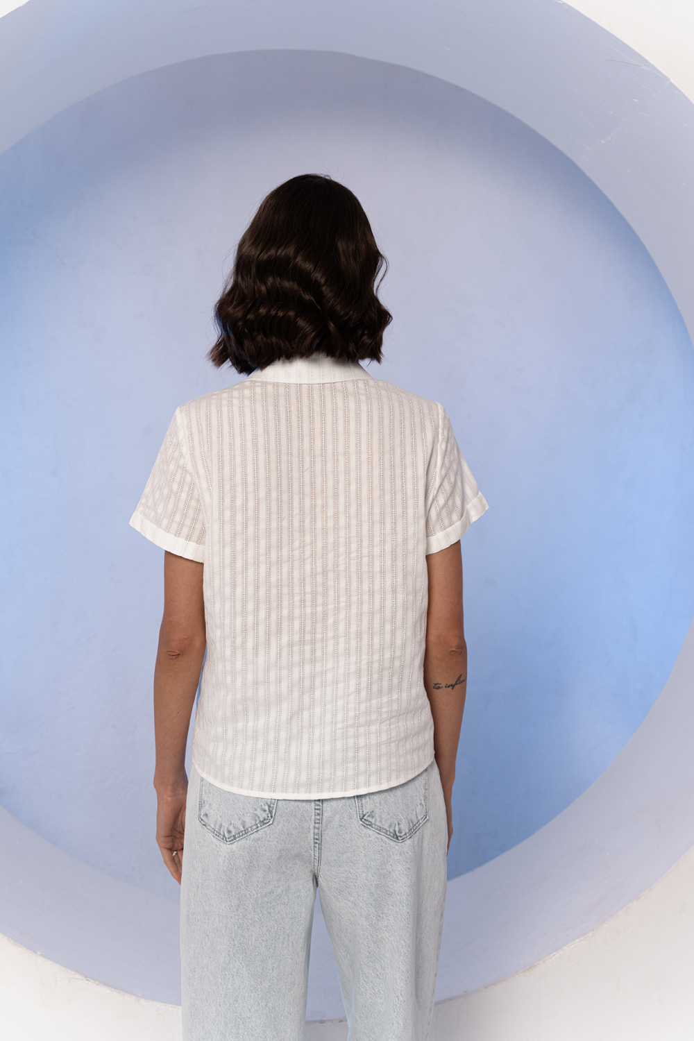 Рубашка 6662 Молочный