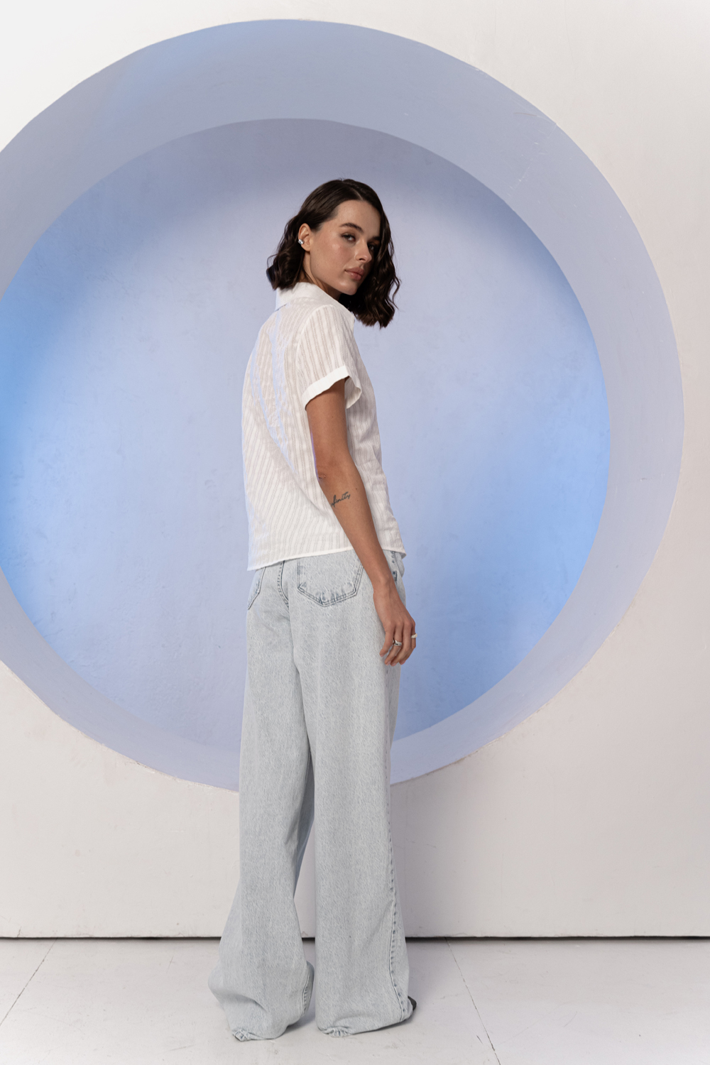 Рубашка 6662 Молочный