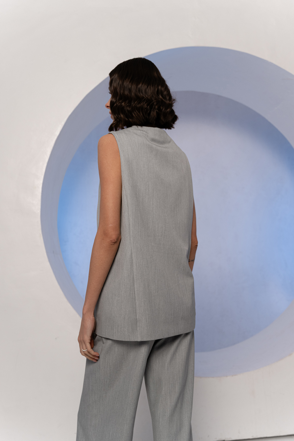 Жилет 6663 Серый