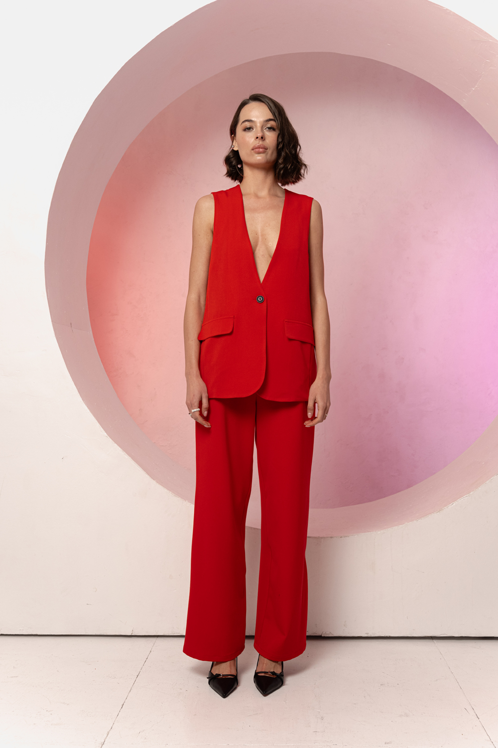 Жилет 6663 Красный