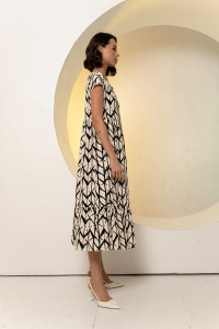 Платье 6669 Бежевый