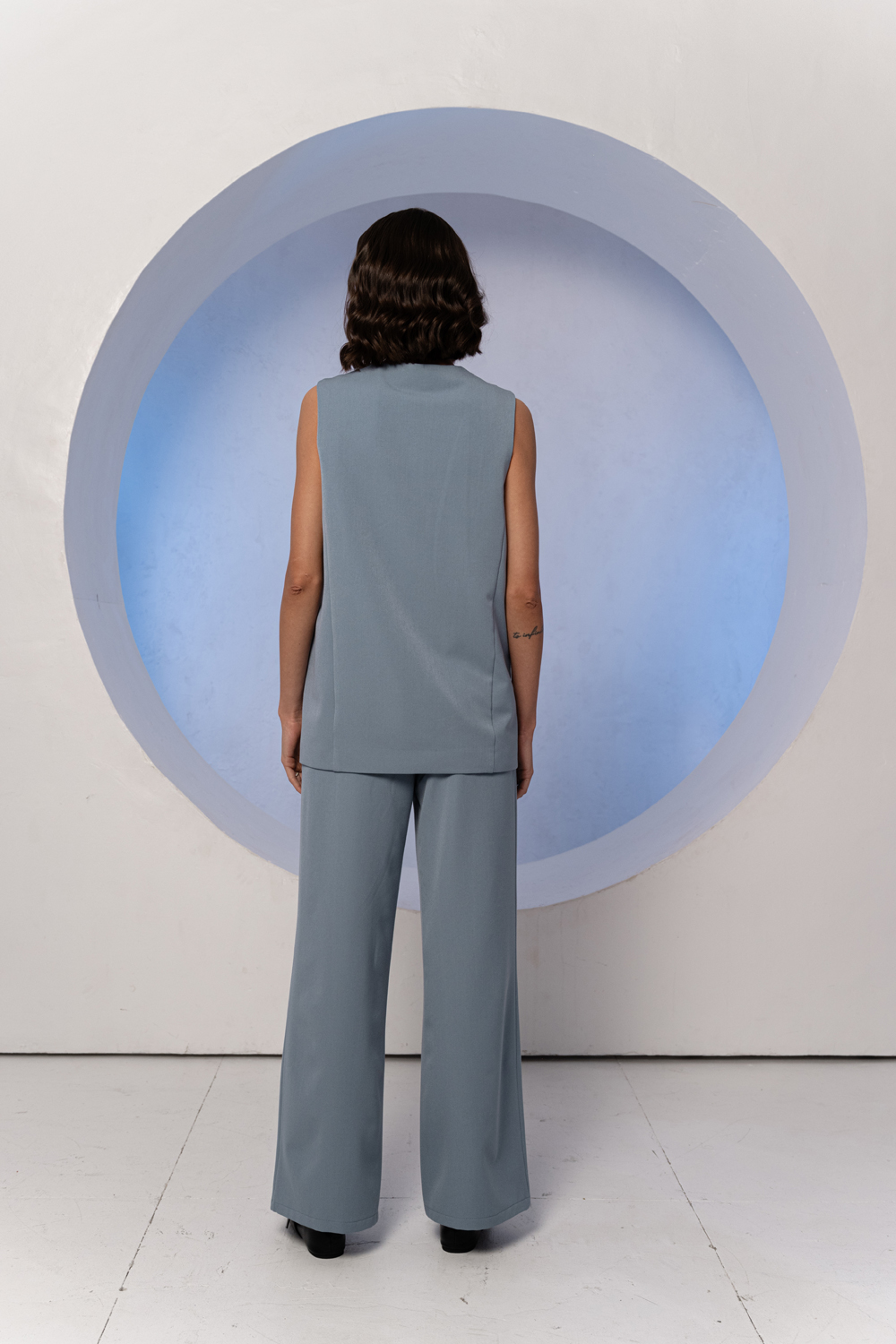 Брюки 6672 Серо-голубой