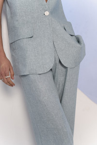 Жилет 6678 Серо-голубой