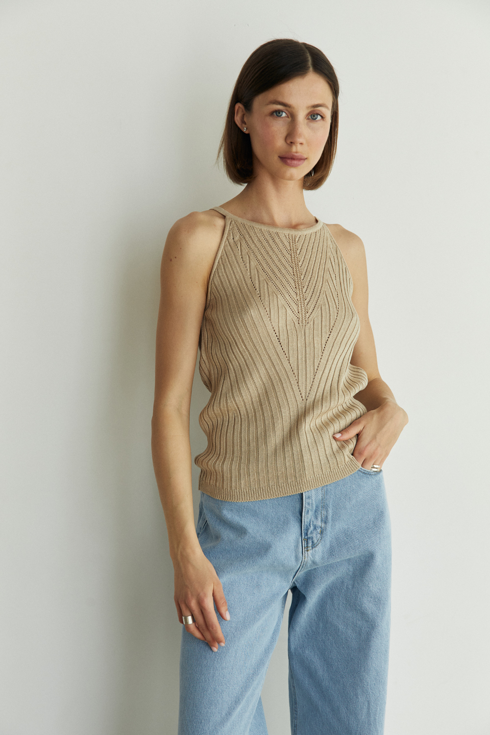 Майка 4103 Бежевый