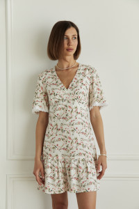 Платье 6670 Молочный Молочный