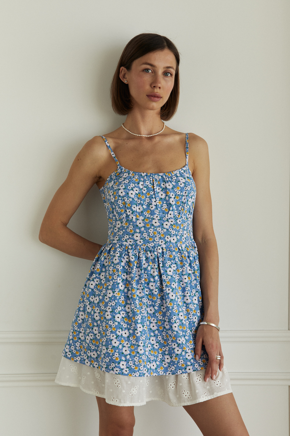 Платье 6676 Голубой