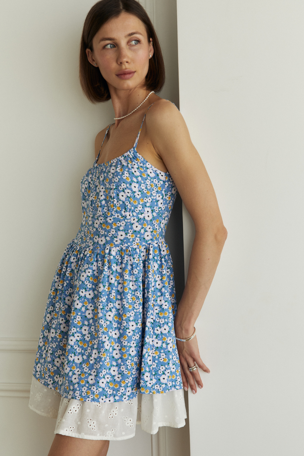 Платье 6676 Голубой