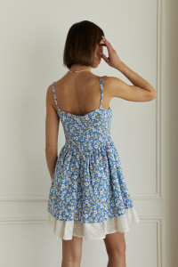 Платье 6676 Голубой