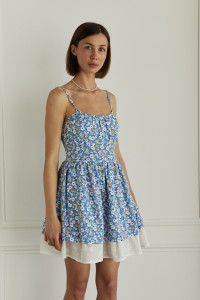 Платье 6676 Голубой