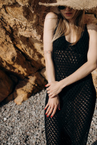 Пляжное платье 4100 Черный