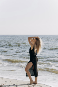 Пляжное платье 4100 Черный