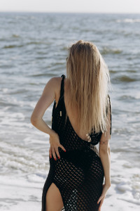 Пляжное платье 4100 Черный