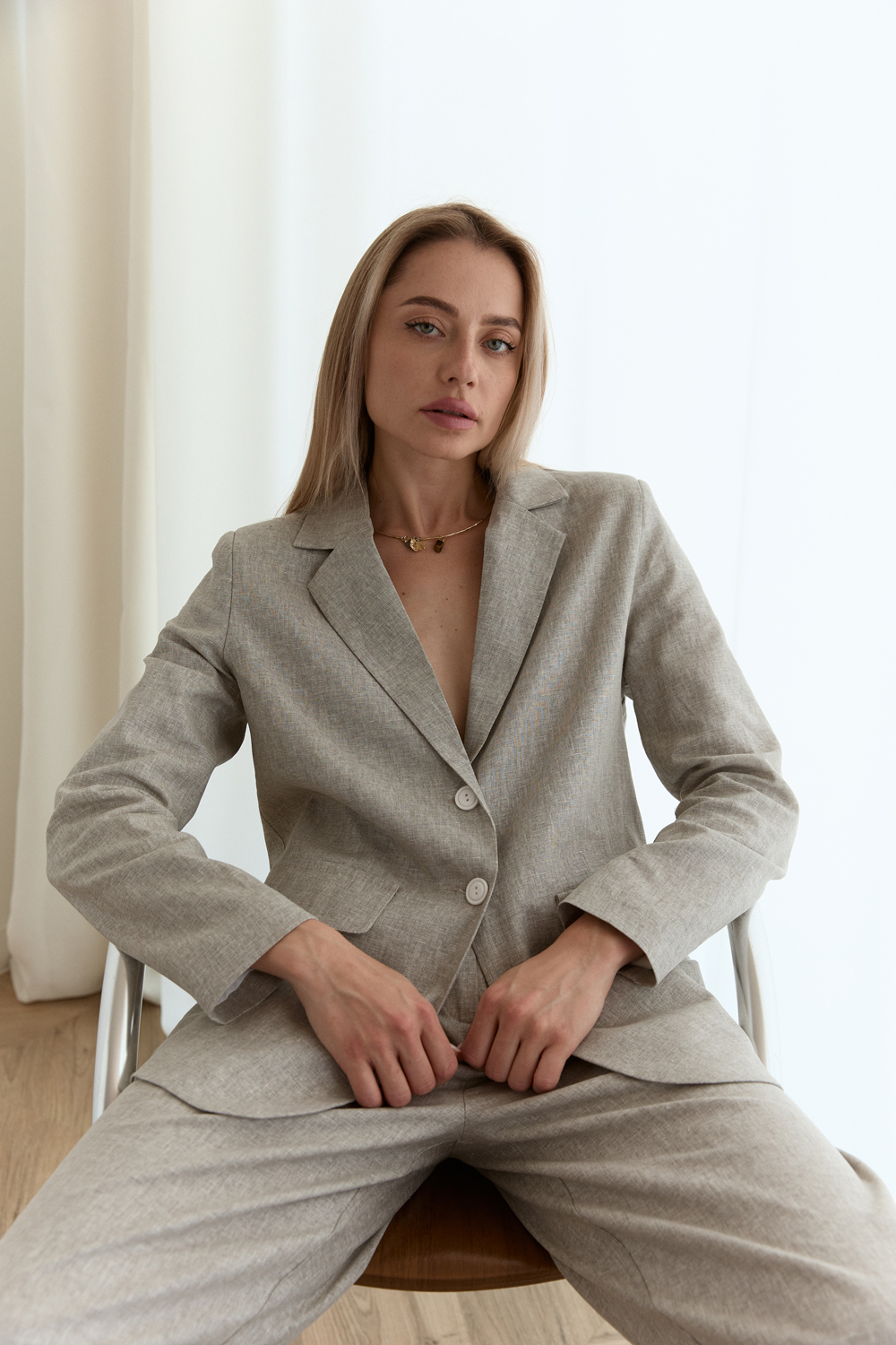 Пиджак 6628 Серый