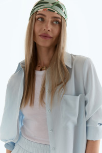 Рубашка 6652 Голубой