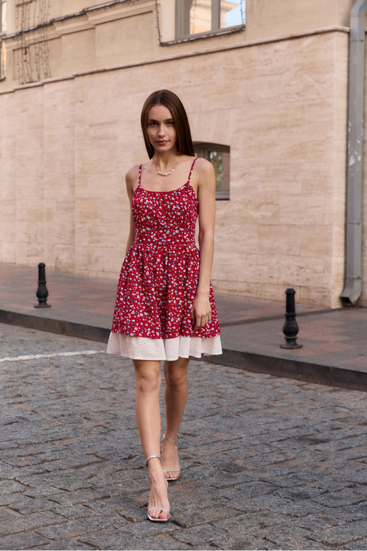 Платье 6676 Красный