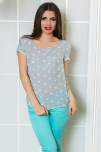 Футболка 5272 Голубой Голубой