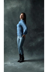 Лосины 6343 Серо-голубой