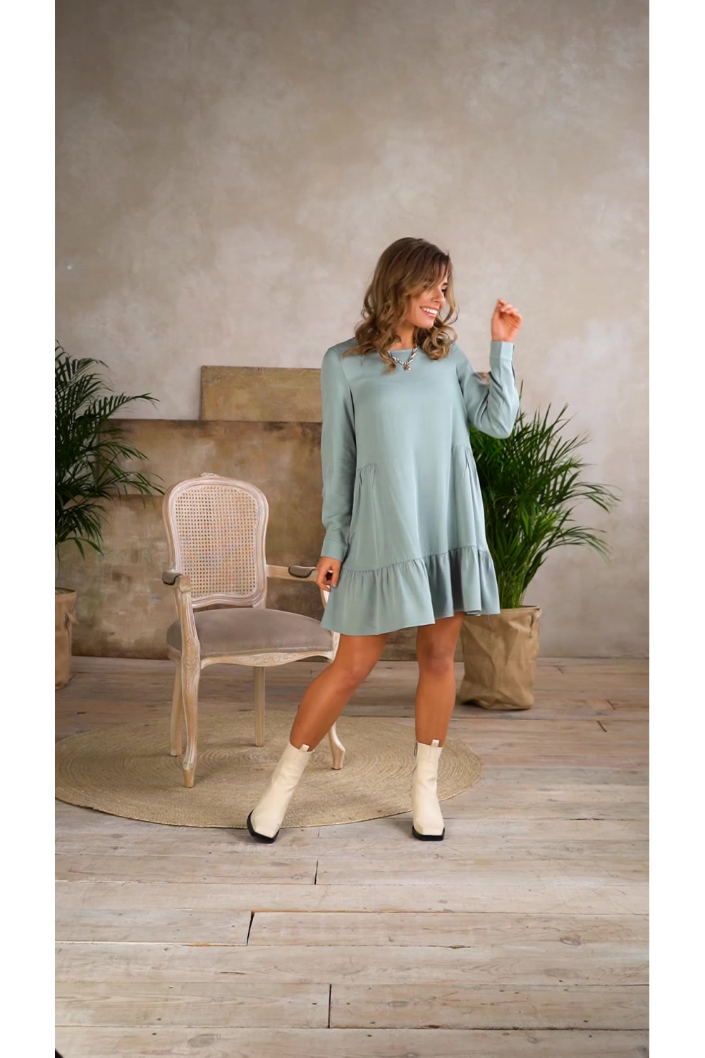 Платье 6011 Шалфей