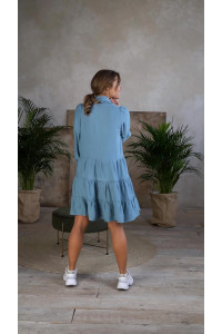 Платье 6012 Серо-голубой