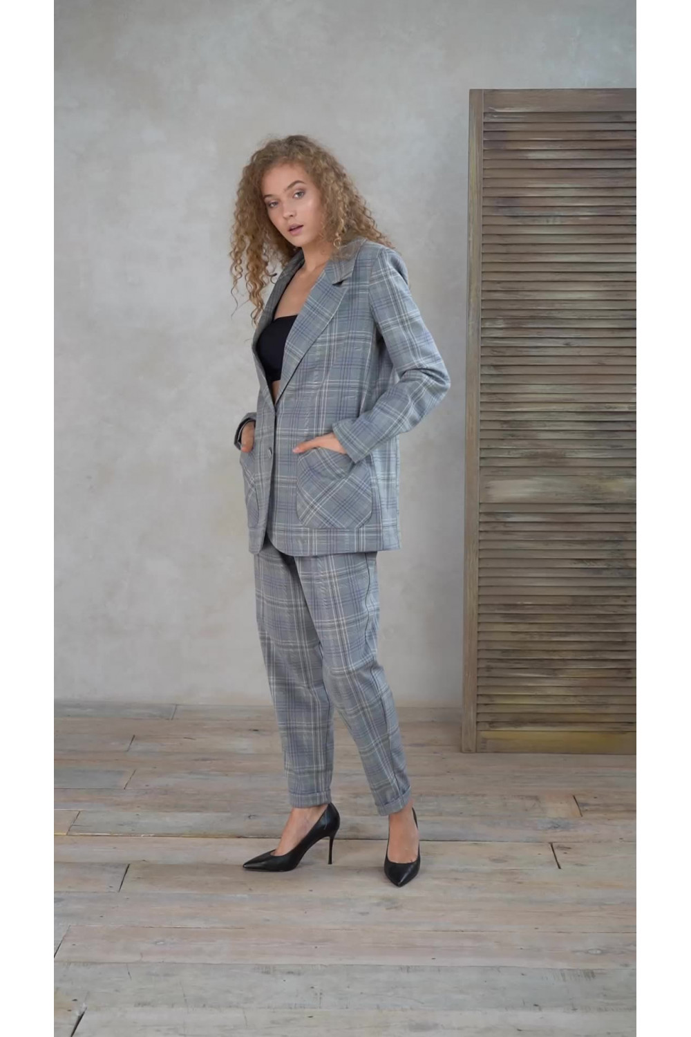 Брюки 5945 Серо-голубой