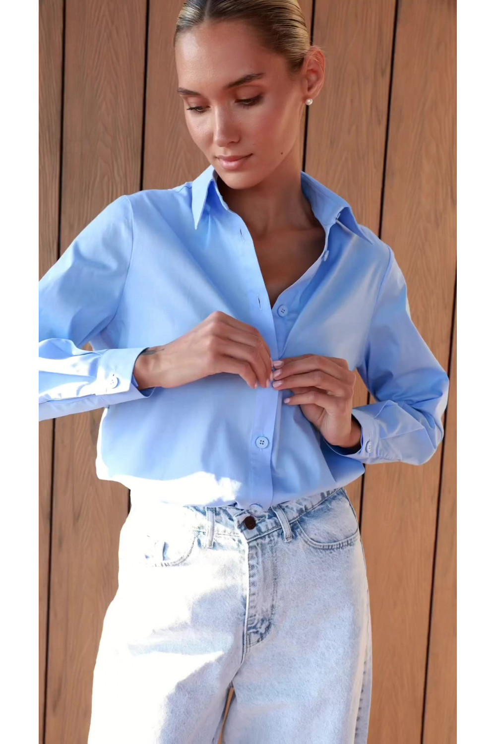 Рубашка 6518 Небесно-голубой