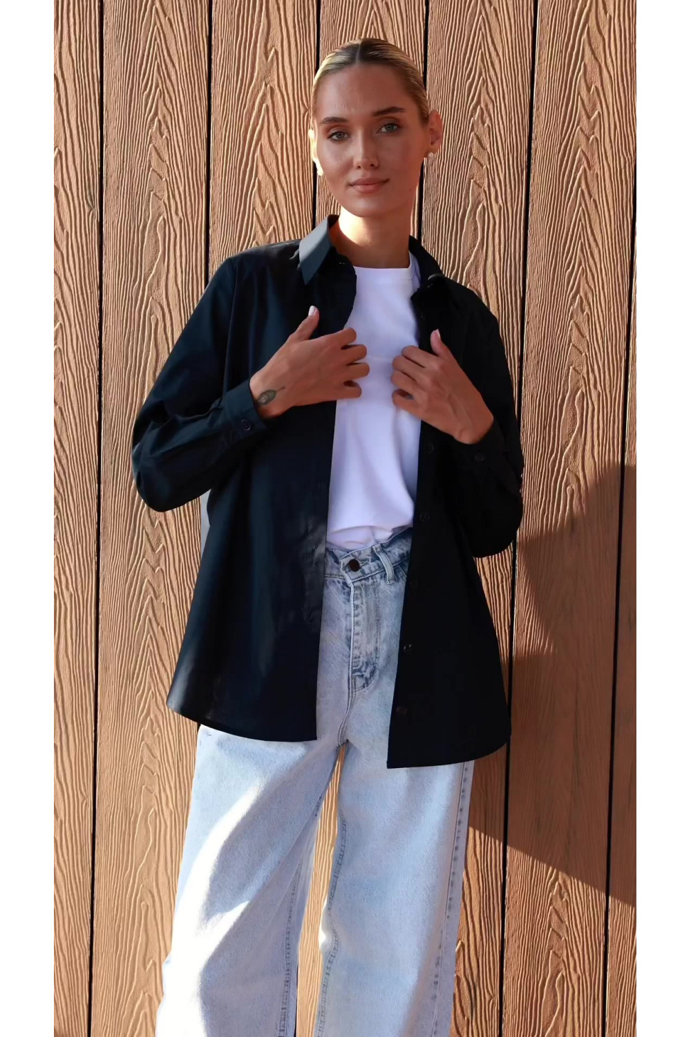 Рубашка 6518 Темно-синий