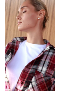 Рубашка 6713 Бордовый