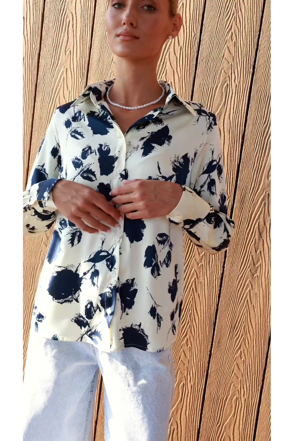 Рубашка 6721 Кремовый