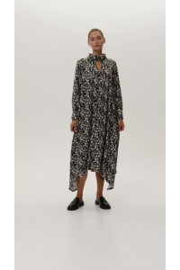 Платье 6720 Черный-белый