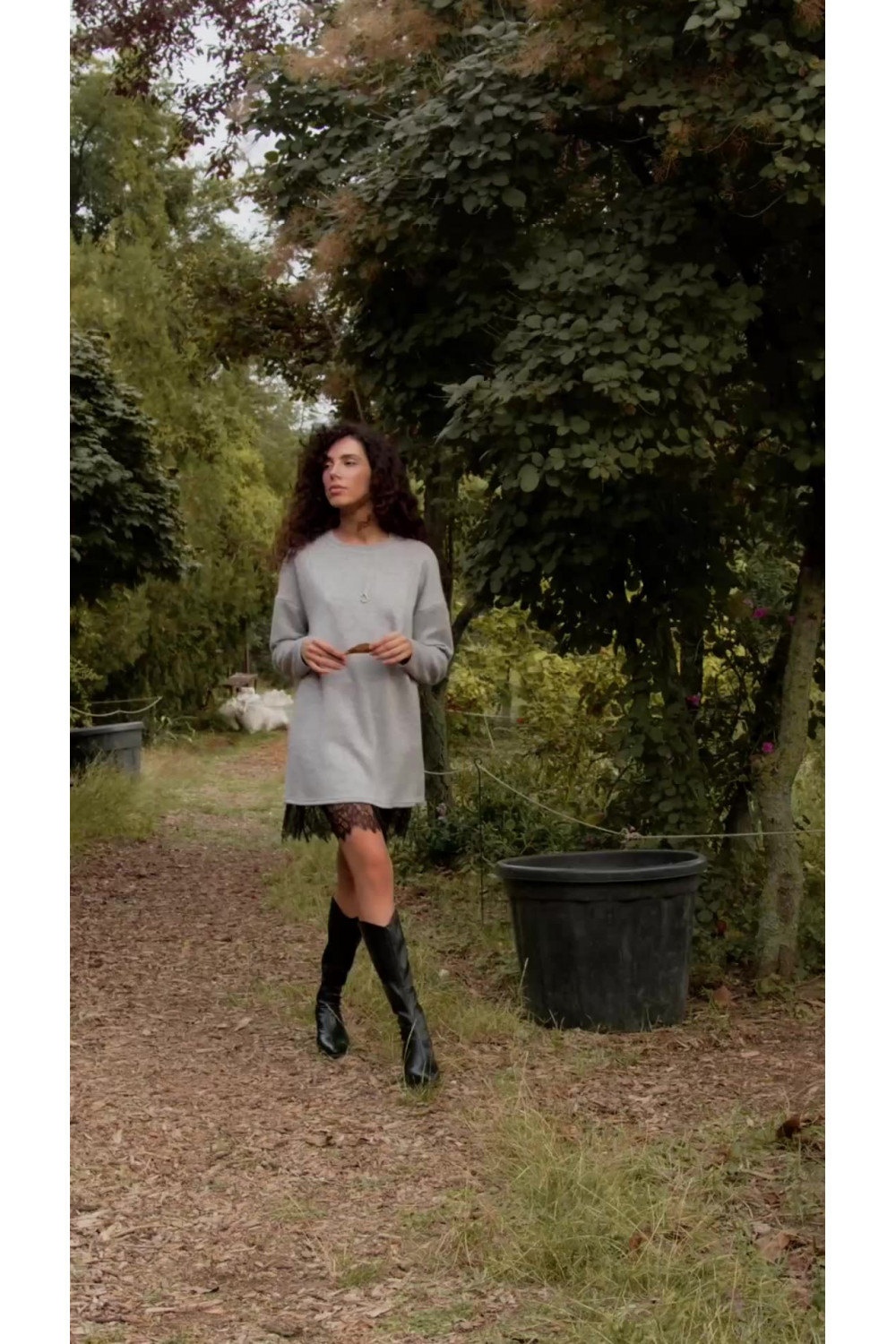 Платье 6742 Серый